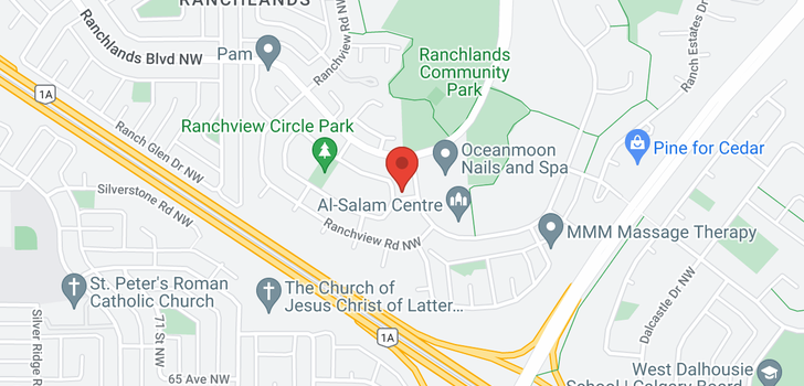 map of 803 Ranchview Circle NW
